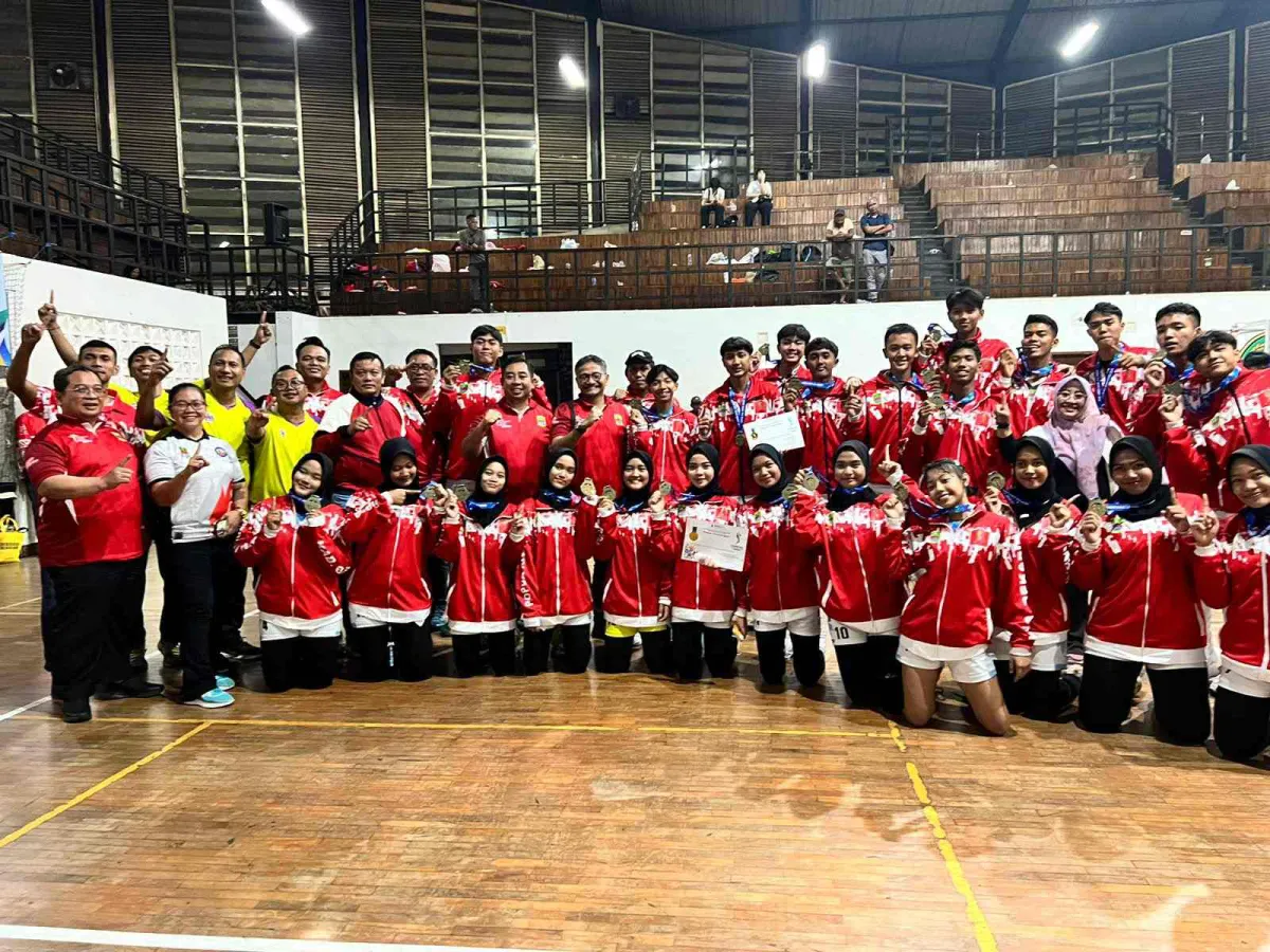 Tim Voli Bekasi Sapu Bersih Medali Emas di Popda Jabar 2025