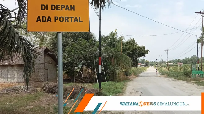 Masyarakat Bandar Tinggi Pertanyakan Kebijakan Pemasangan Portal oleh Dishub Simalungun
