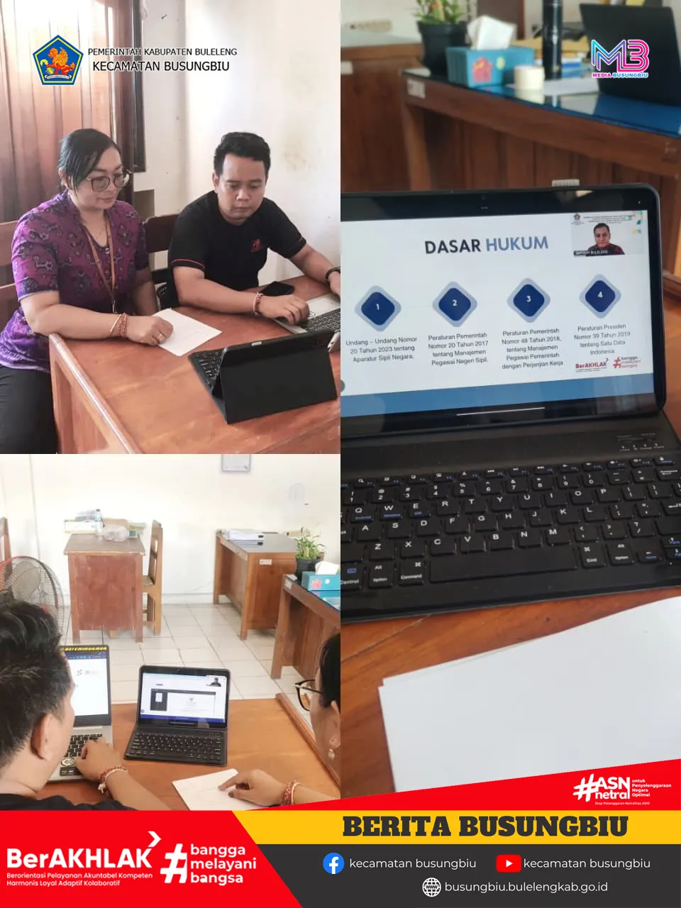 Sosialisasi Peremajaan Data dan Tata Naskah Digital ASN di Buleleng