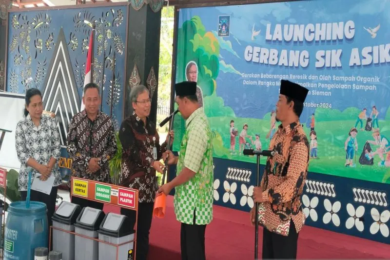 Peluncuran Gerbang Sik Asik di Sleman untuk Pengolahan Sampah Organik