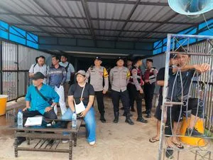 Polsek Kedungwaru Amankan Turnamen Sepak Bola Pelajar di Tulungagung