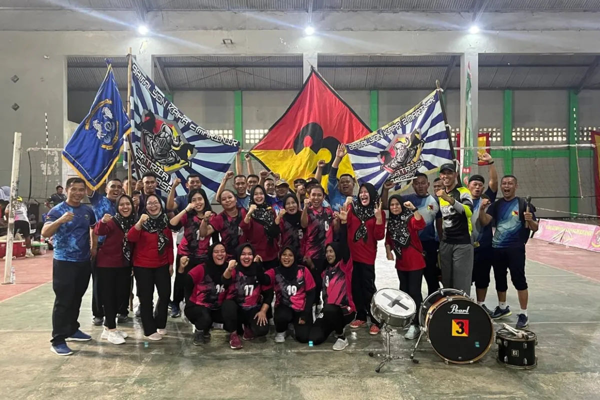 Tim Voli Putri Yonkapa 2 Mar Raih Juara 3 di Turnamen Piala Danpasmar 2