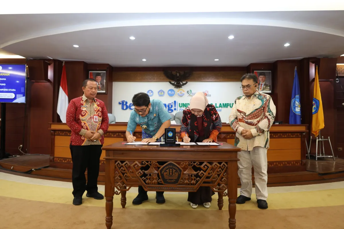 Unila dan Pemkab Lampung Utara Teken MoU Penguatan SDM dan Pengembangan Potensi Daerah
