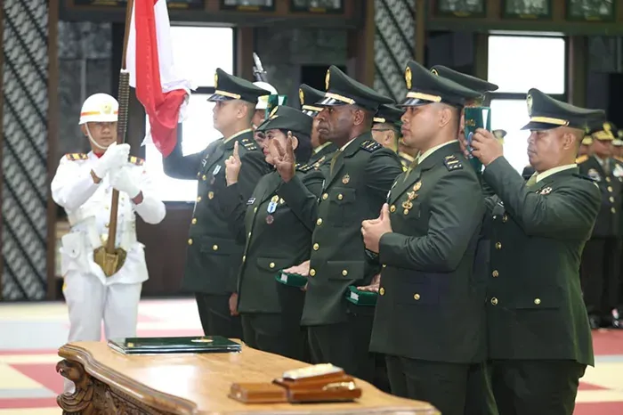 Pelantikan 20 Atlet Berprestasi sebagai Perwira TNI AD