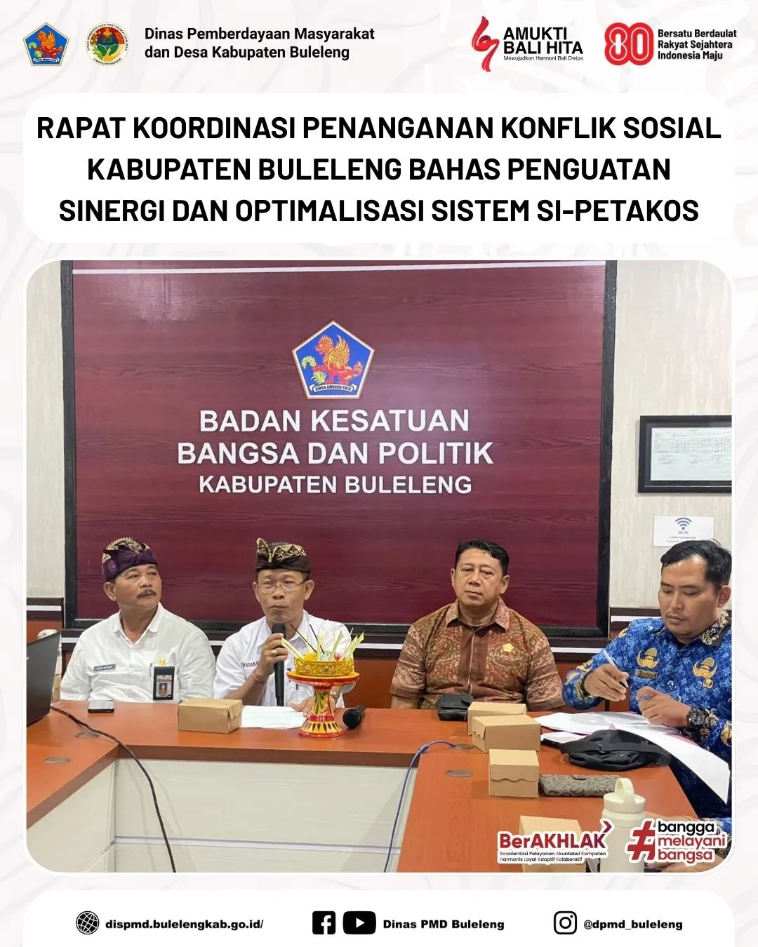 Rapat Koordinasi Buleleng: Penguatan Sinergi dalam Penanganan Konflik Sosial