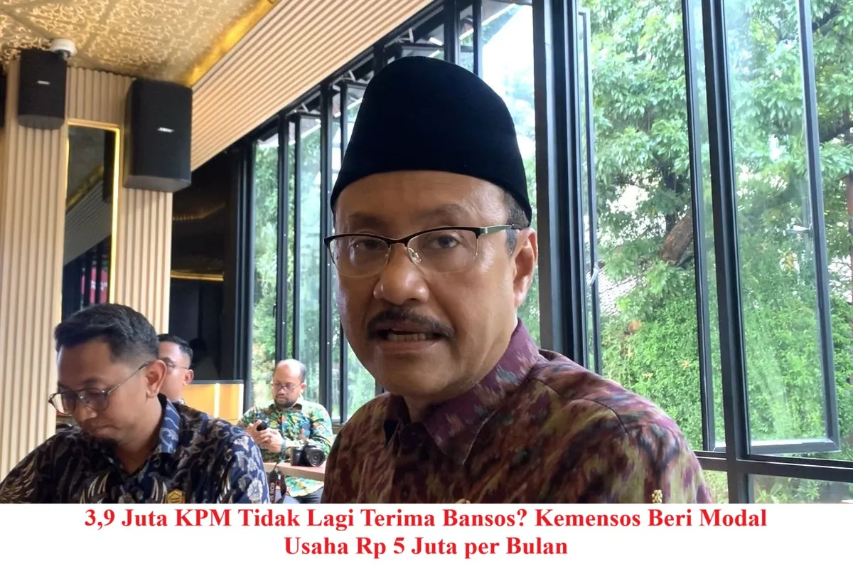 Kemensos Hapus 3,9 Juta Penerima Bansos, Arahkan ke Kemandirian Ekonomi