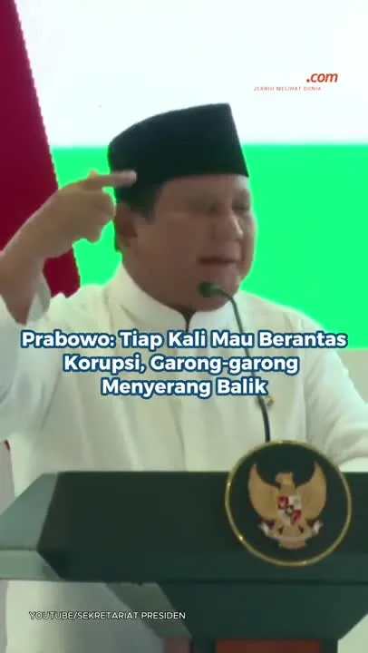 Prabowo: Pemberantasan Korupsi Hadapi Perlawanan dari Penjahat