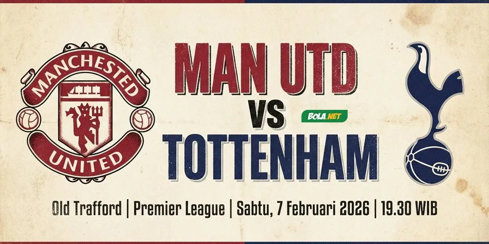 Jadwal Live Streaming Man Utd vs Tottenham di Liga Inggris