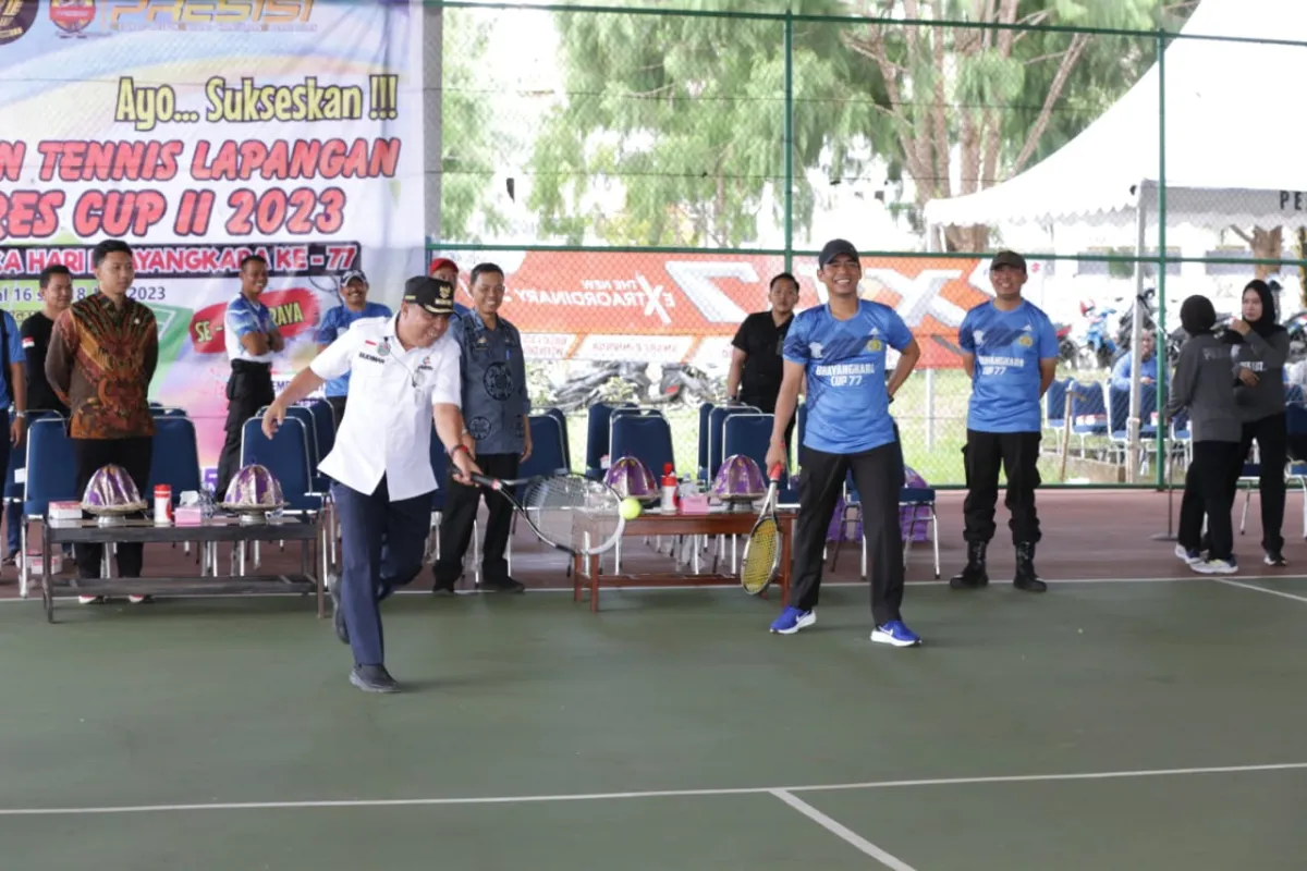 Bupati Luwu Timur Apresiasi Turnamen Tenis Kapolres Cup II dalam Rangka HUT Bhayangkara ke-77