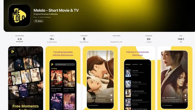 7 Aplikasi Drama China Legal Paling Banyak Diunduh di Indonesia Sepanjang 2025