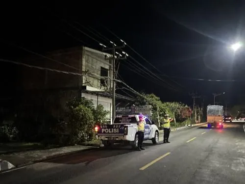 Sat Lantas Polres Lampung Barat Gelar Patroli Malam untuk Cegah Kejahatan C3