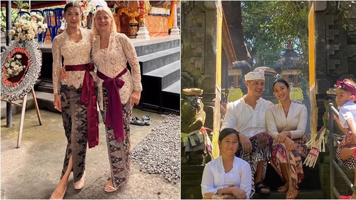 Model Kebaya Anggun Selebriti Rayakan Galungan 2025