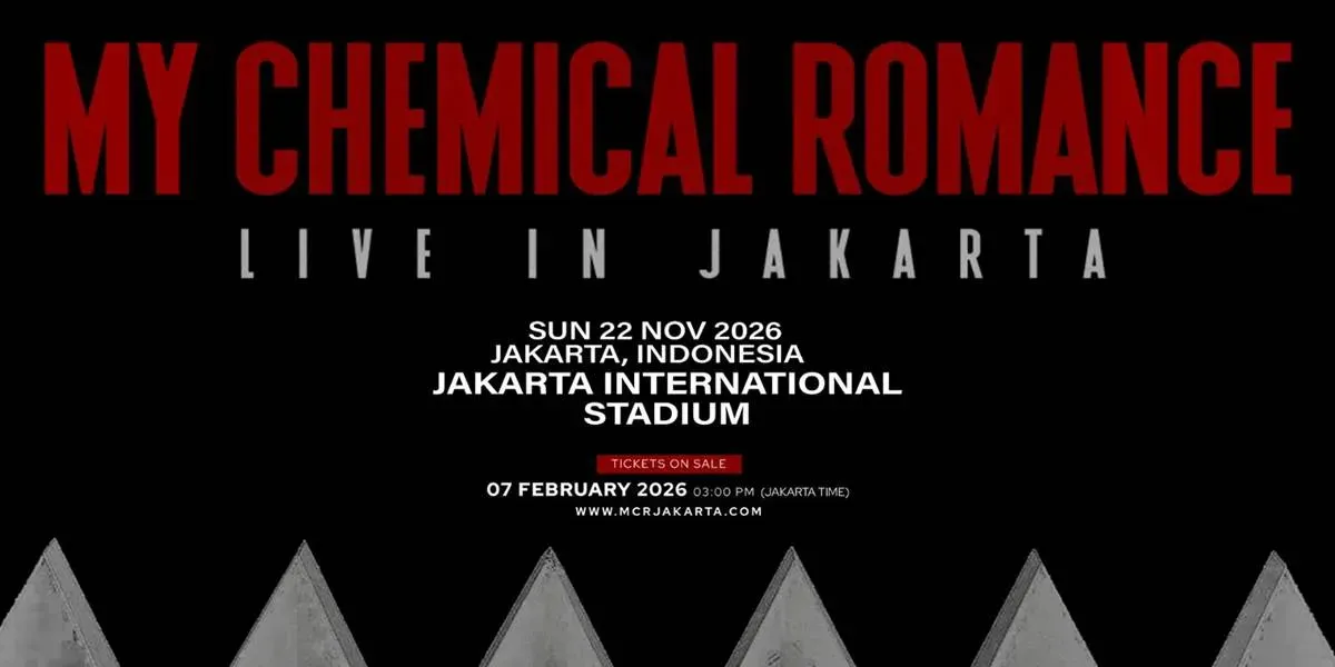 Tiket Konser My Chemical Romance di Jakarta Mulai Dijual 7 Februari 2026