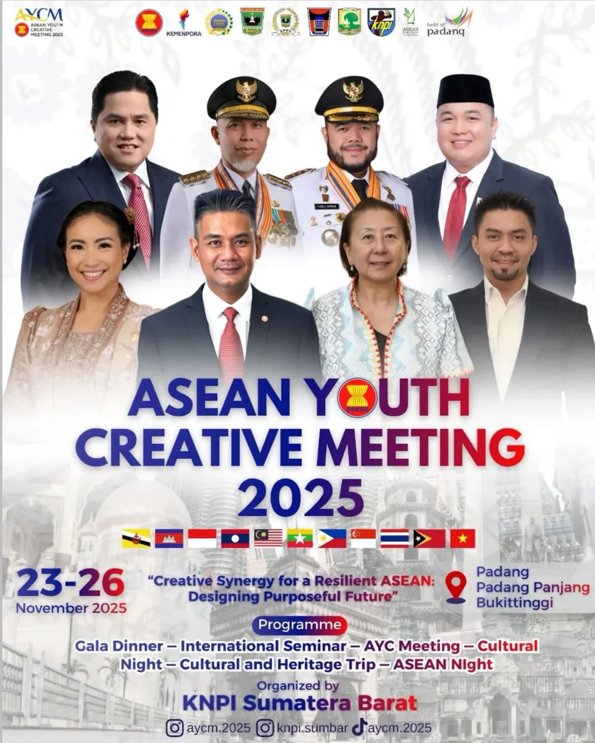 Kota Padang Siap Sambut 500 Pemuda ASEAN di AYCM 2025