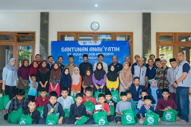 AQUA Mekarsari Santuni 310 Anak Yatim Menjelang Idul Fitri