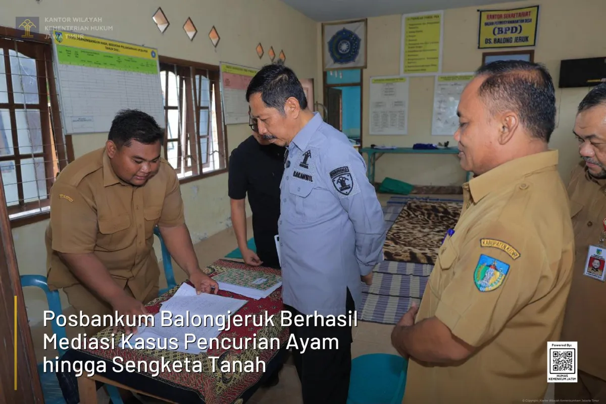 Posbankum Balongjeruk Sukses Mediasi Sengketa dan Pencurian