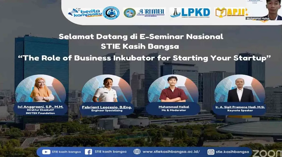 Seminar STIE Kasih Bangsa: Peran Inkubator Bisnis dalam Mewujudkan Startup Sukses
