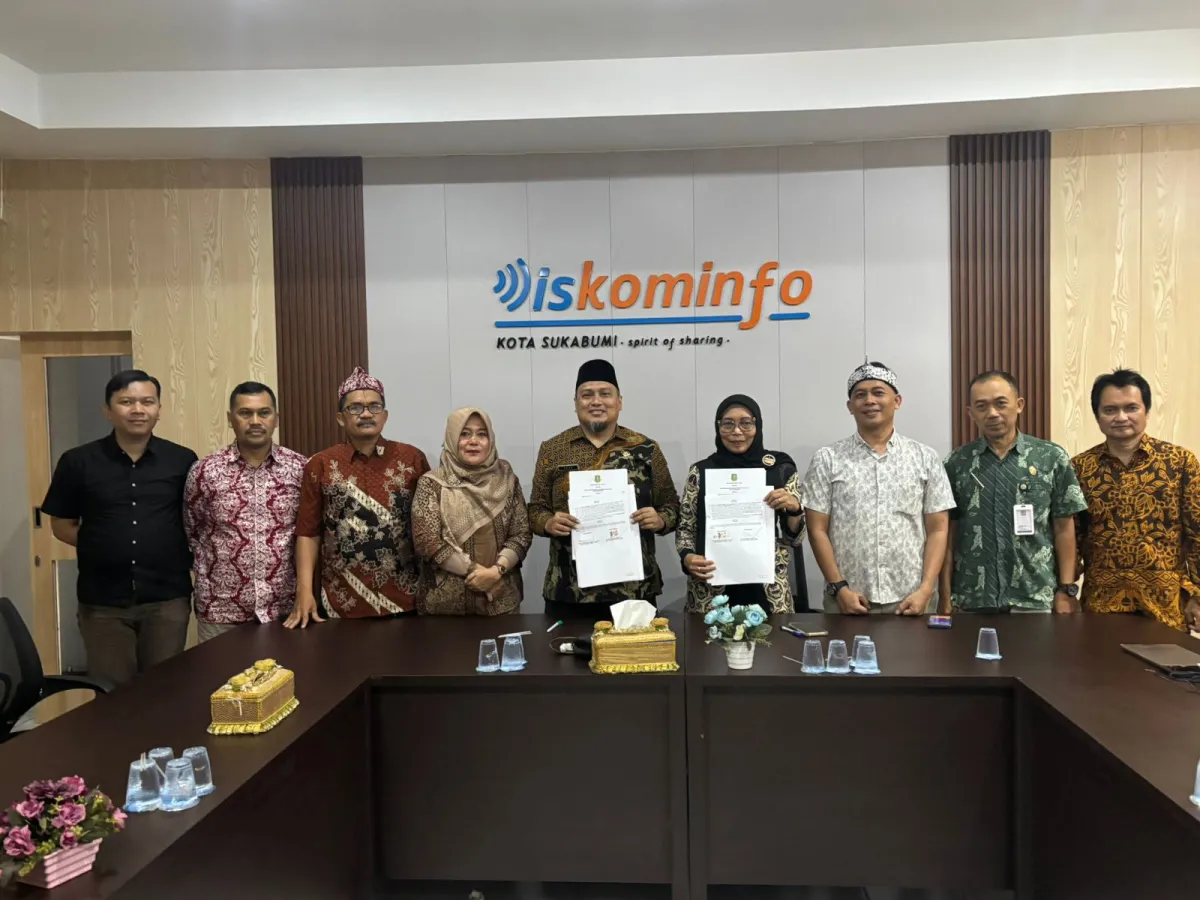 Diskominfo dan Disdukcapil Kota Sukabumi Teken Kerja Sama Pemanfaatan Data Kependudukan