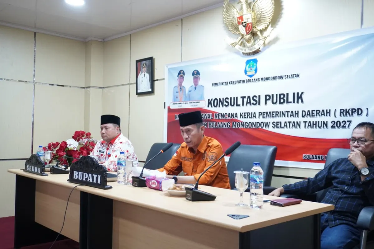 Pemkab Bolsel Buka Konsultasi Publik Ranwal RKPD 2027, Bahas Arah Kebijakan Pembangunan Daerah