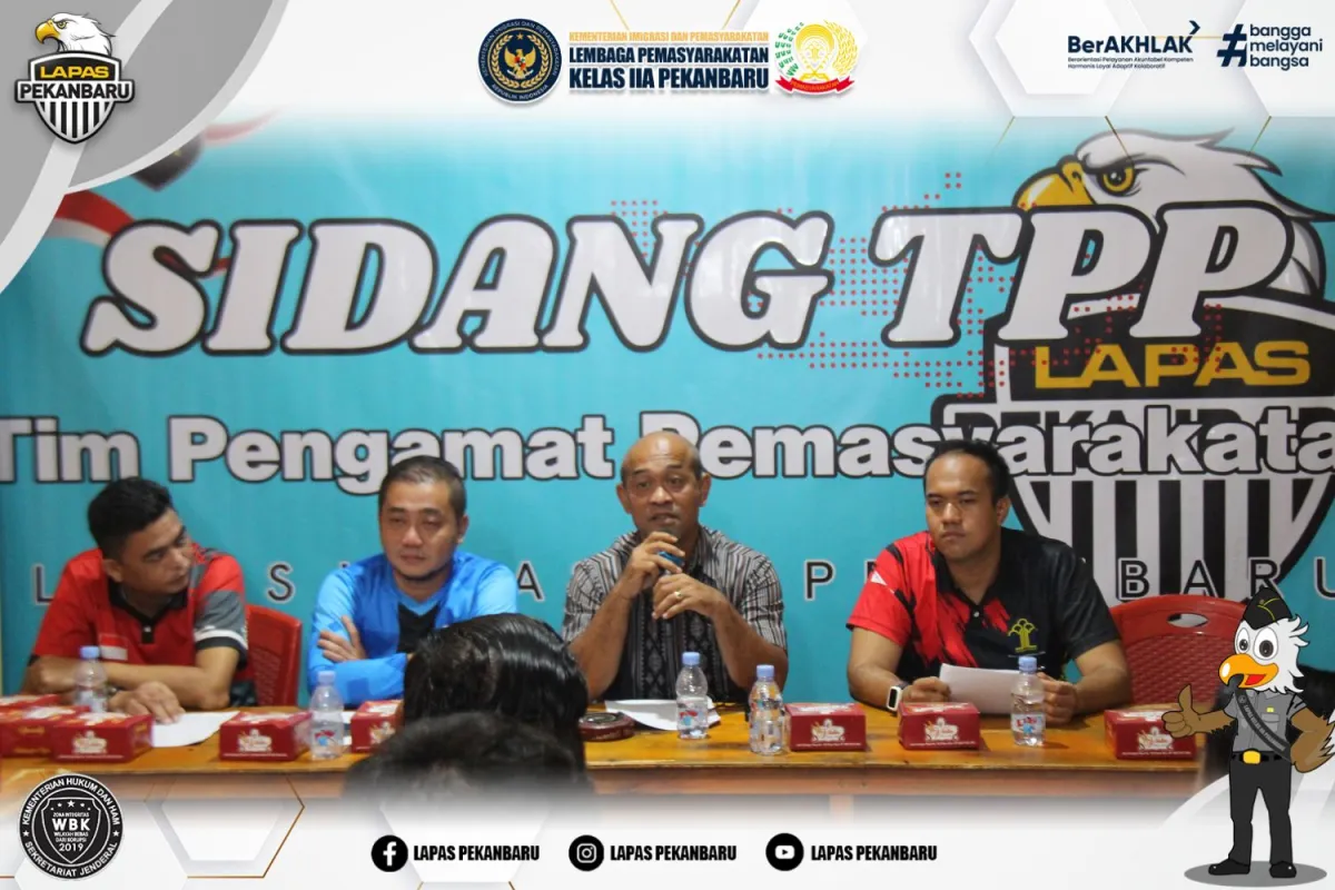 Lapas Pekanbaru Gelar Sidang TPP untuk Usulan PB dan CB 51 Warga Binaan