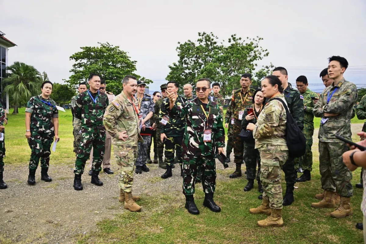 Kemhan RI dan Delegasi ADMM-Plus Tinjau Lokasi Latihan Gabungan 'Exercise Trident Resolve'