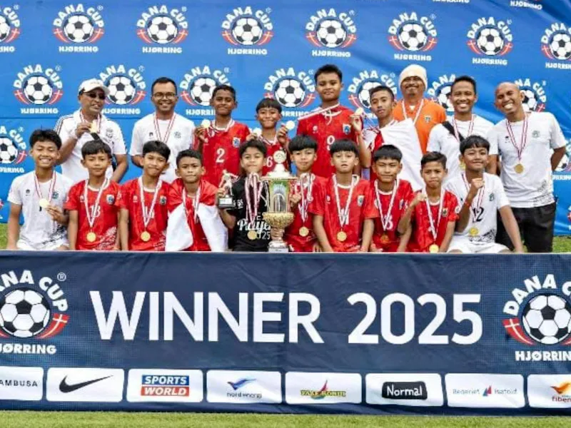 Tim Sepak Bola Pelajar U-12 DKI Jakarta Juara Dana Cup 2025 di Denmark Tanpa Kebobolan