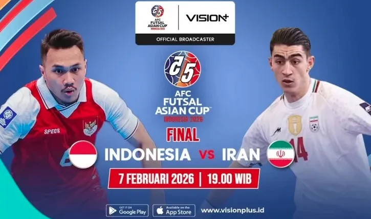 Final Piala Asia Futsal 2026: Indonesia Tantang Iran di Jakarta