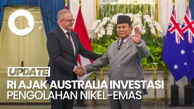 Prabowo dan Australia Sepakati Kerja Sama Investasi Pengolahan Nikel-Emas