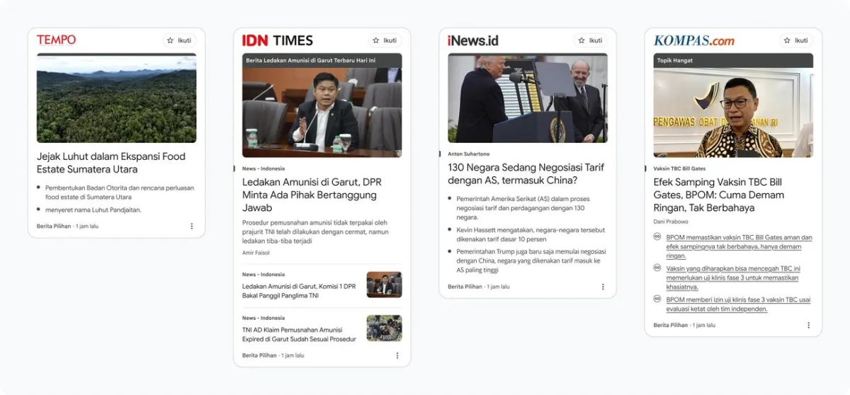 Google Luncurkan Berita Pilihan untuk Dukung Jurnalisme di Indonesia