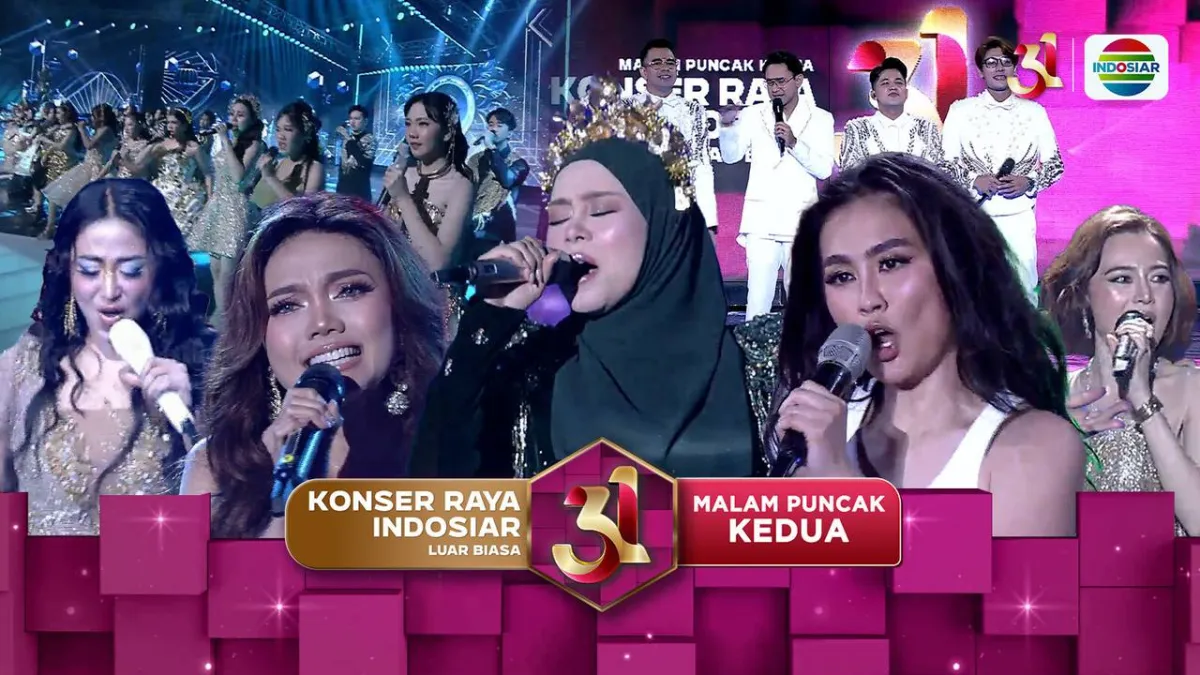 Konser Puncak Rayakan 31 Tahun Indosiar dengan Penampilan Bintang Tamu Terkenal