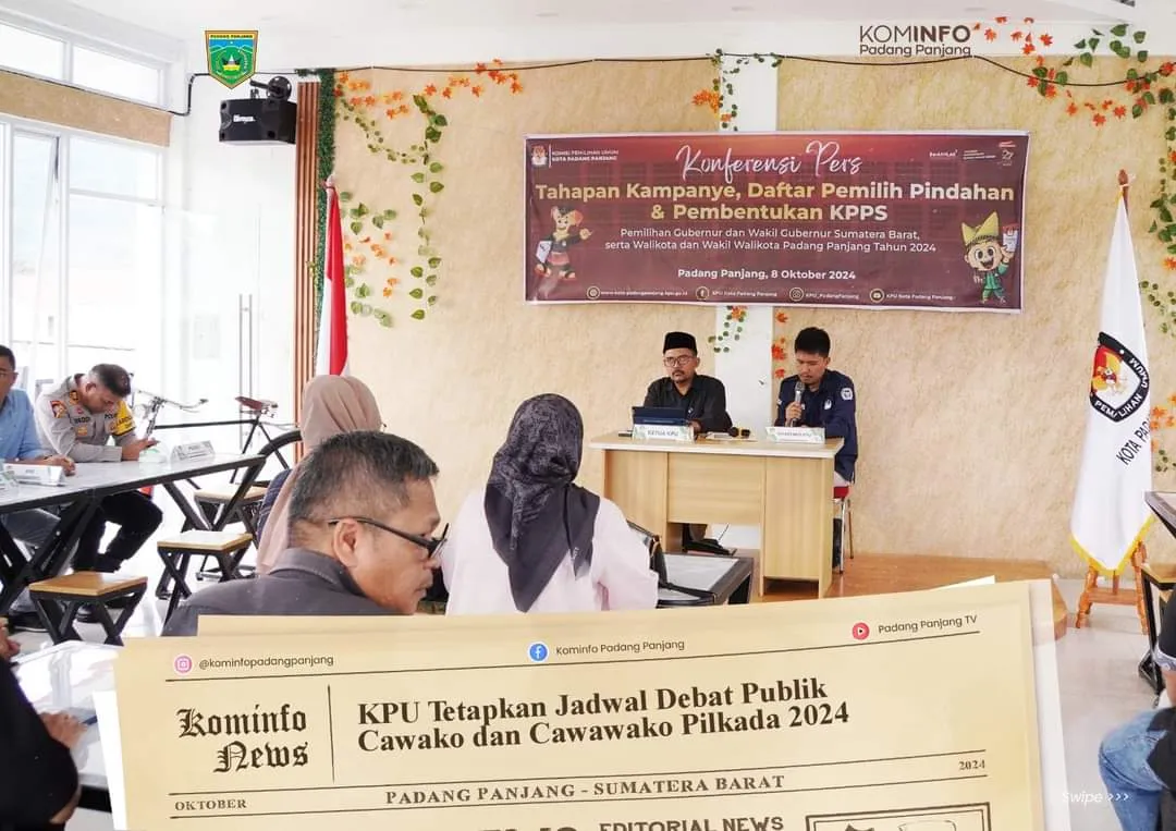 KPU Kota Padang Panjang Tentukan Jadwal Debat Publik untuk Pilkada 2024