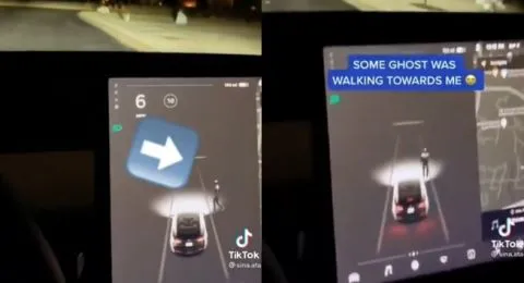Fenomena Menarik: Mobil Tesla Deteksi Objek Tak Kasat Mata di Area Pemakaman