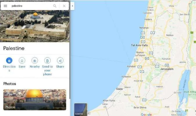 Isu Nama Palestina Disebut Hilang dari Google Maps dan Apple Maps Kembali Ramai