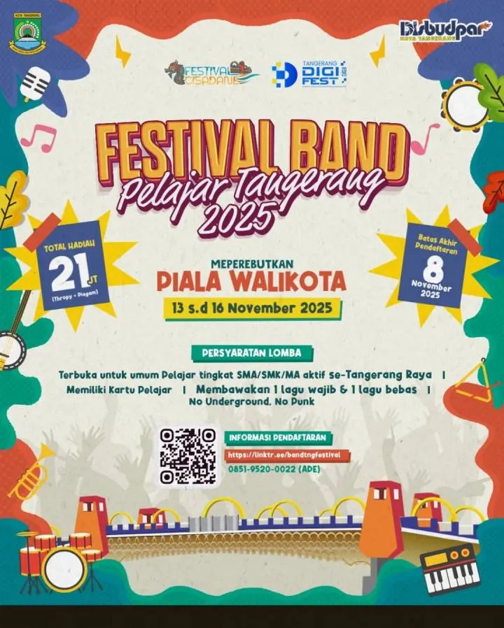 Festival Band Pelajar 2025 di Tangerang: Ajang Kreativitas dengan Hadiah Jutaan Rupiah