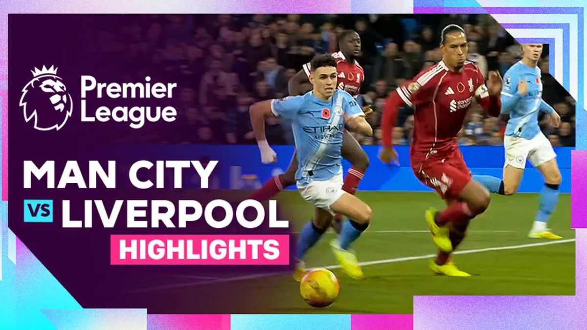 Sorotan Premier League 2025/26: Man City vs Liverpool 9 November 2025