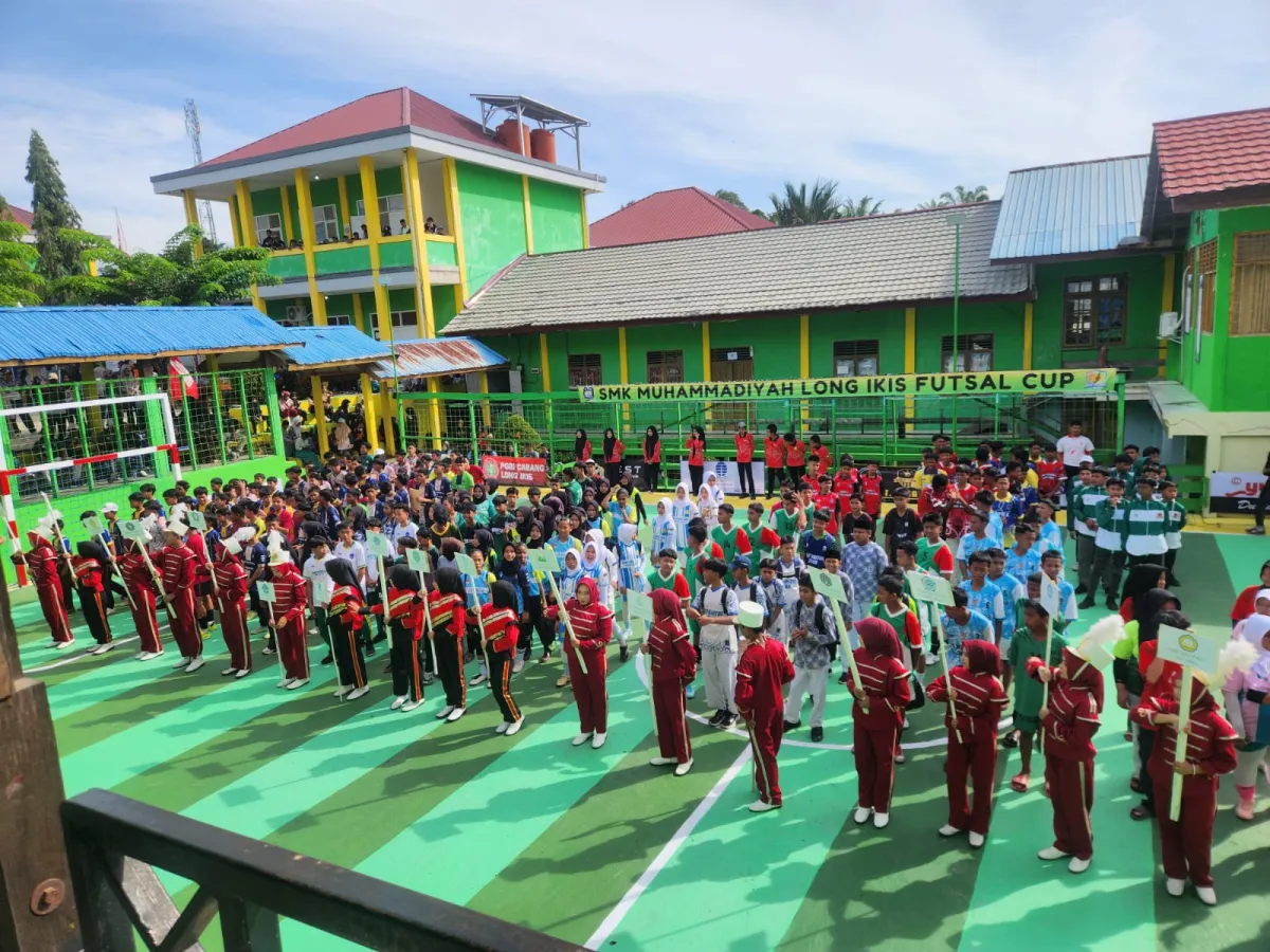 Pembukaan Turnamen Futsal Pelajar Se-Kaltim Dihadiri Kapolsek Long Ikis