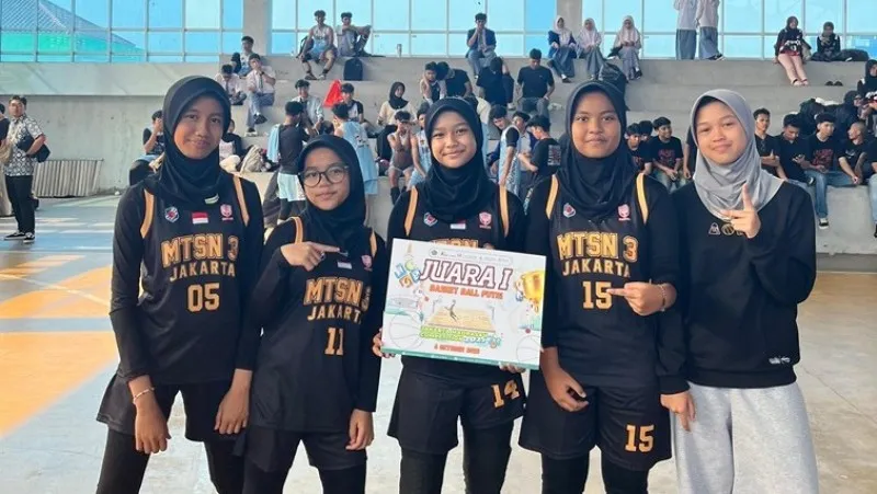 Tim Basket Putri MTsN 3 Jakarta Sabet Juara 1 di Jakarta Madrasah Competition 2025