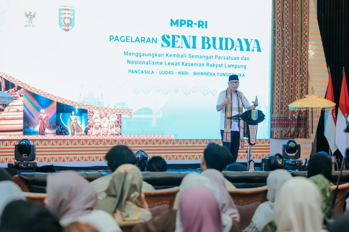 MPR RI Rayakan Persatuan Lewat Pagelaran Seni Budaya di Lampung