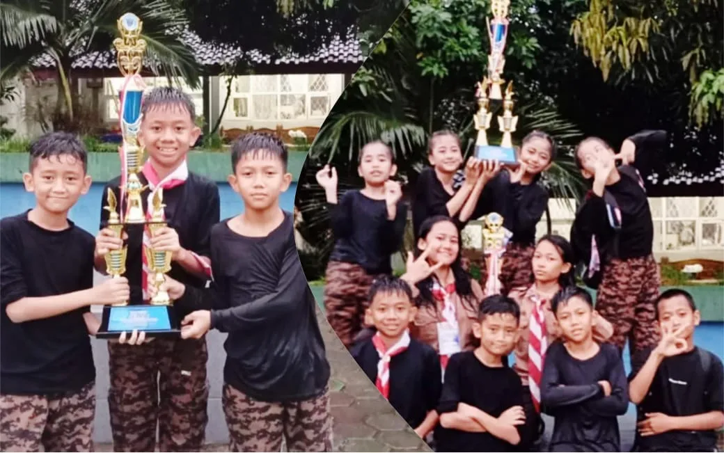 SDN Tajur 3 Kota Bogor Meraih Dua Trofi di Cakra Scout Competition