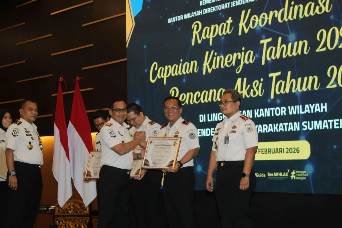 Lapas Kelas I Palembang Terima Penghargaan Klinik Terbaik Se-Sumsel