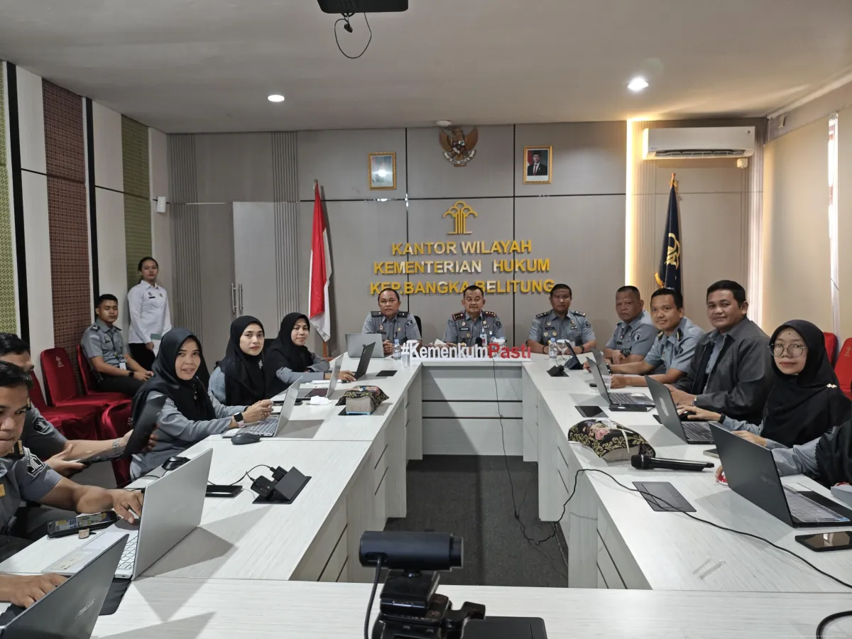 Kanwil Kemenkum Babel Ikuti Sosialisasi Uji Kompetensi Perancang Peraturan 2025