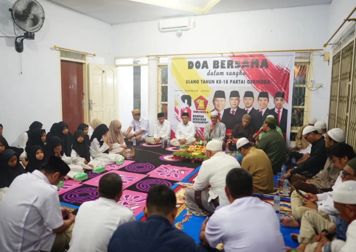 HUT ke-18 Gerindra, DPD Gorontalo Gelar Doa untuk Bangsa dan Santuni Anak Yatim