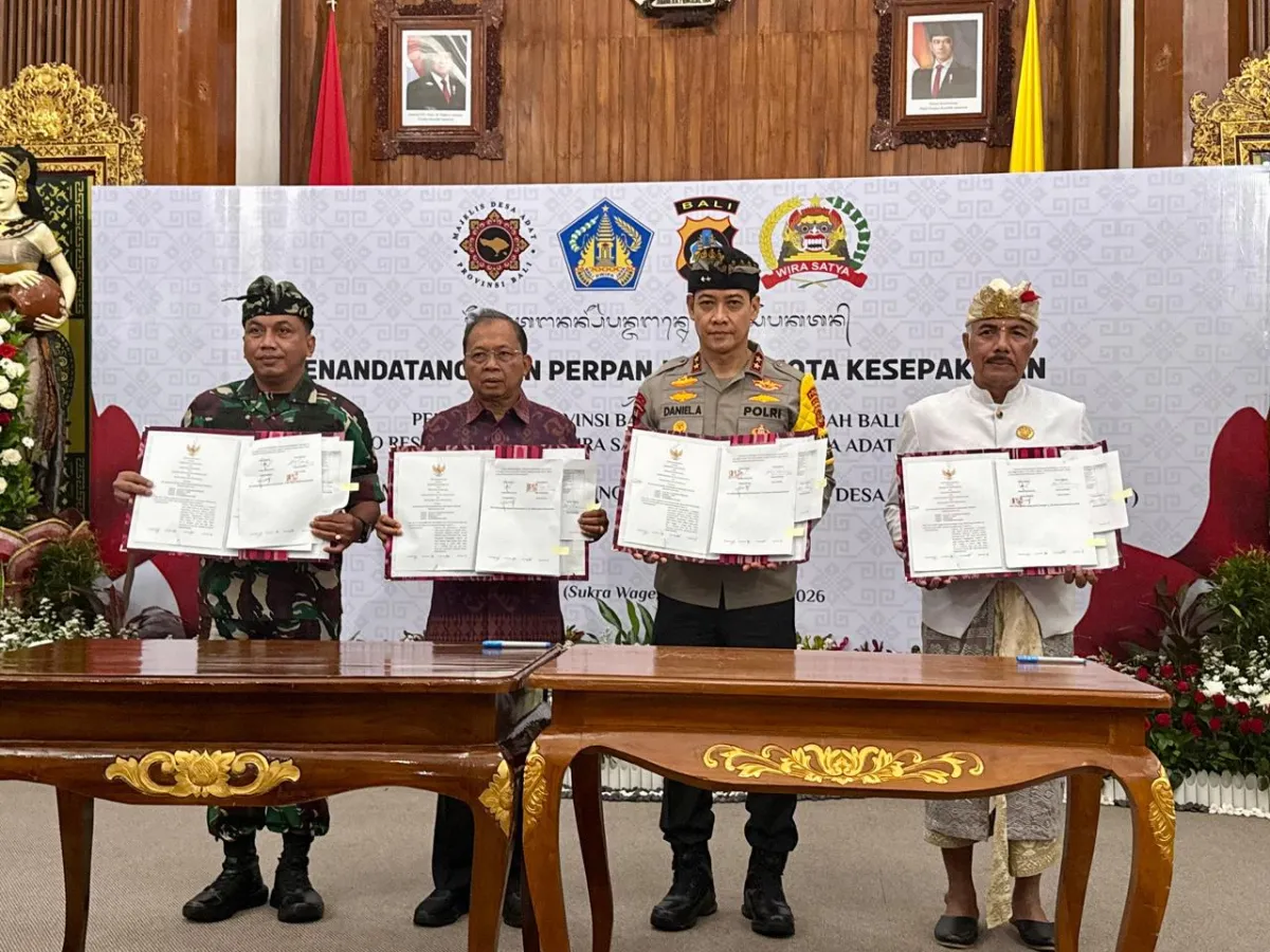 Perpanjangan MoU Sipandu Beradat, Gubernur Koster Perkuat Keamanan Bali