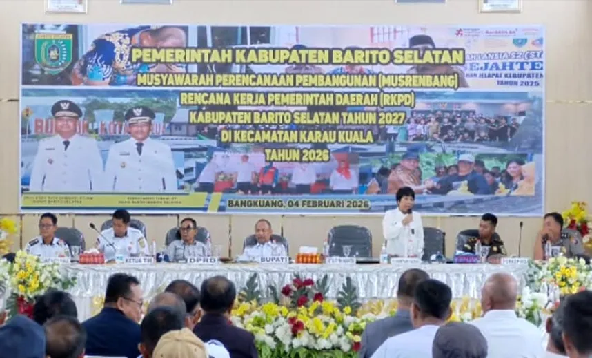Bupati Barsel Hadiri Musrenbang RKPD 2027, Tegaskan Aspirasi Warga Jadi Prioritas