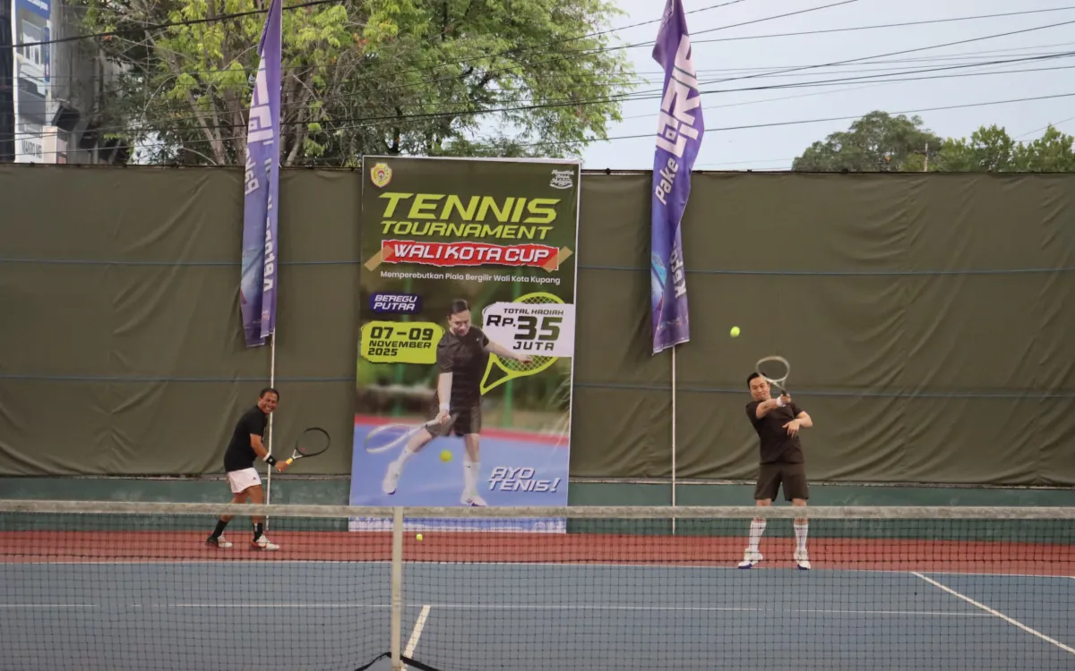 Wali Kota Kupang Buka Turnamen Tenis Piala Wali Kota 2025, Diikuti 215 Atlet Termasuk Timor-Leste
