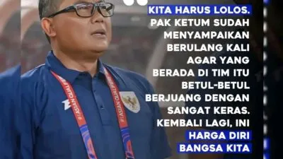 Sumardji: Kelolosan Timnas Adalah Harga Diri Bangsa