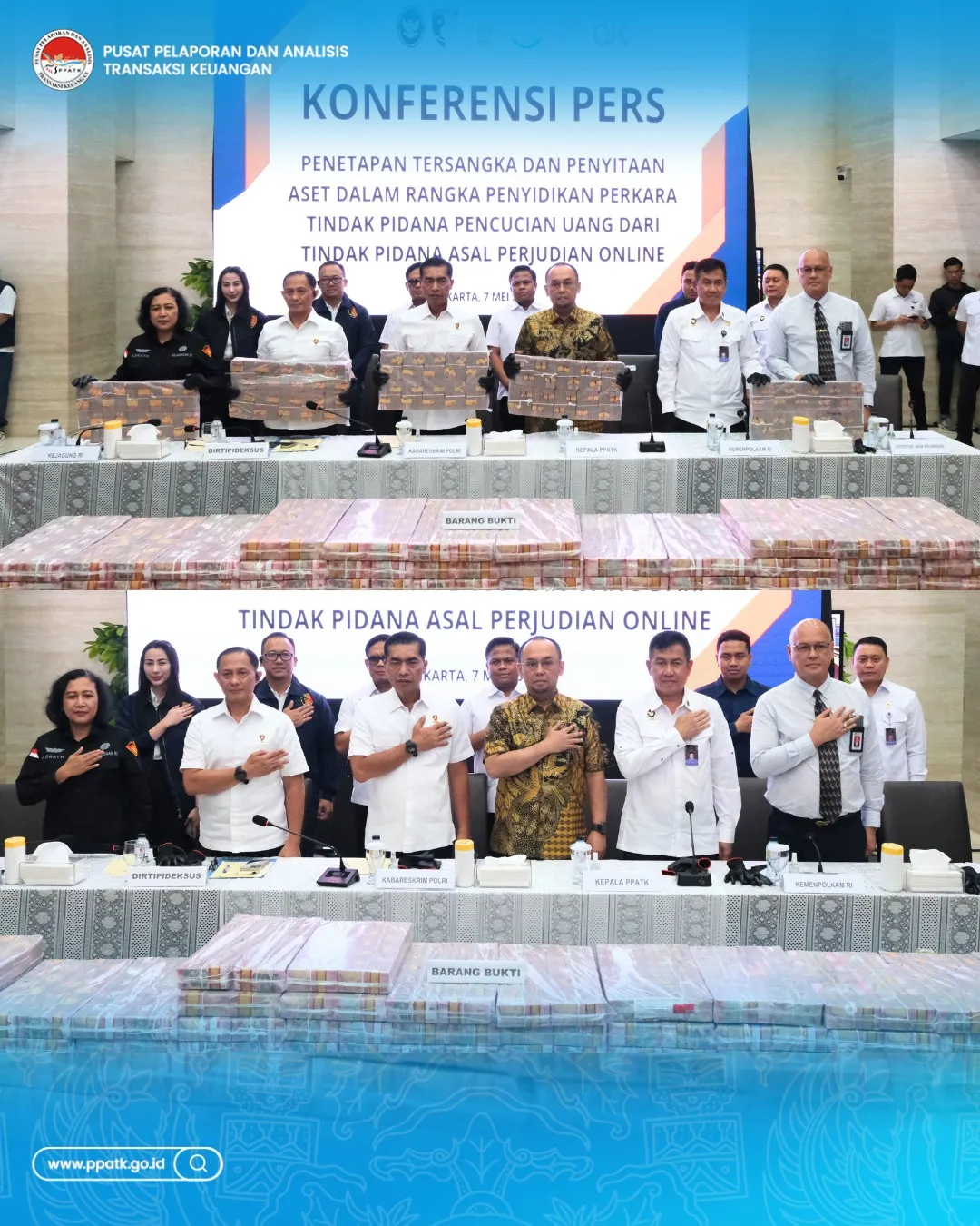 Polri dan PPATK Ungkap Dugaan Pencucian Uang dari Judi Online, Sita Rp530 Miliar