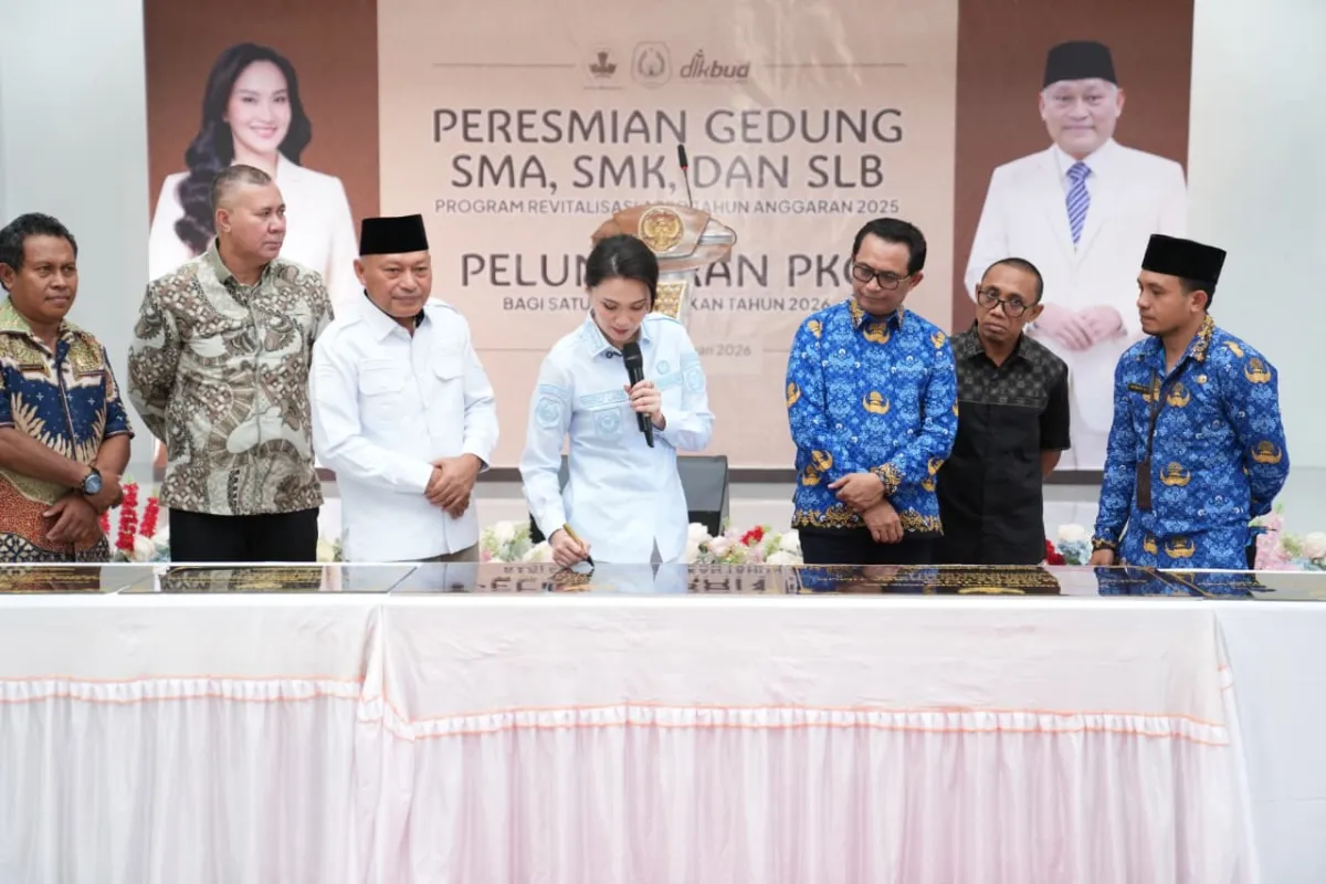 Gubernur Sherly Resmikan Revitalisasi 68 Sekolah dan Luncurkan Program Prioritas Pendidikan Malut 2026