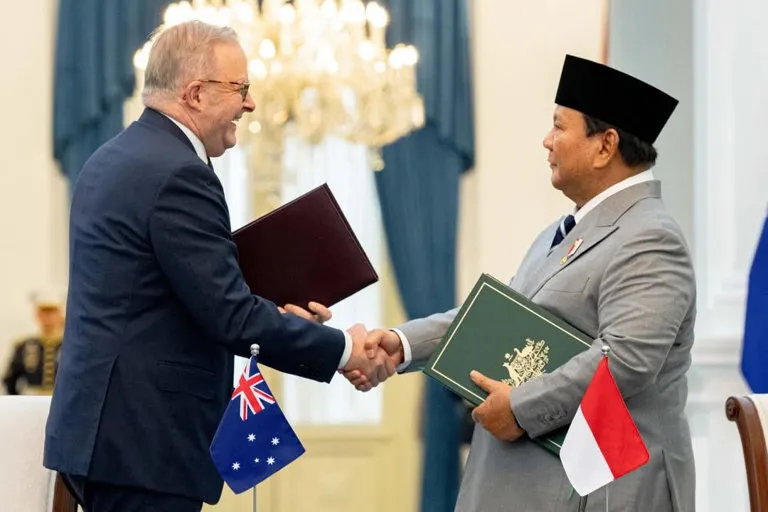 Prabowo dan Albanese Tandatangani Traktat Keamanan Bersama
