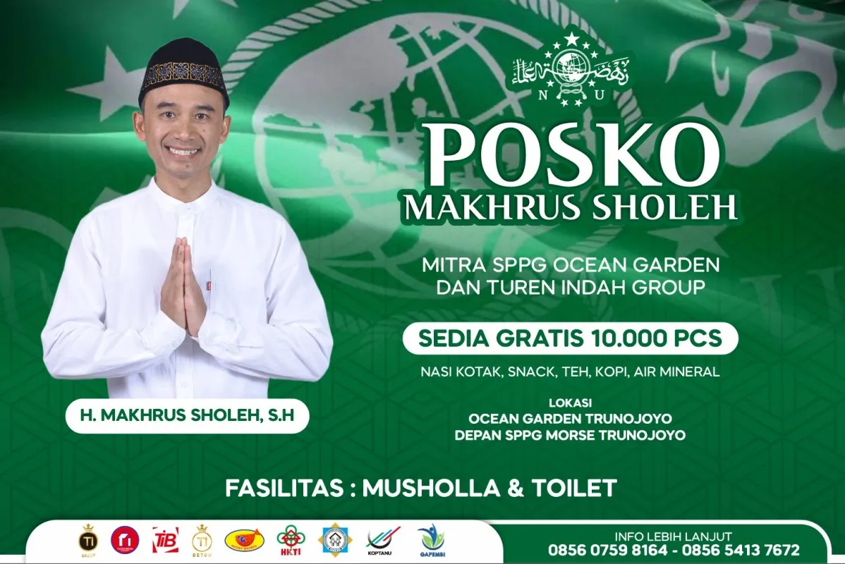 Posko Relawan Harlah NU ke-100 Siap 10 Ribu Pack Makanan di Malang